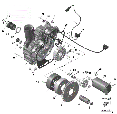 01- ROTAX - Magneto and Electric Starter
