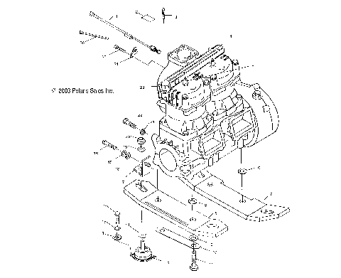 ENGINE MOUNTING - W045101CA/W045101IA (4990479047B06)