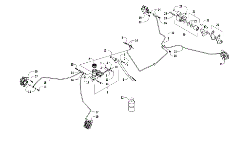 FRONT AND REAR BRAKE ASSEMBLY