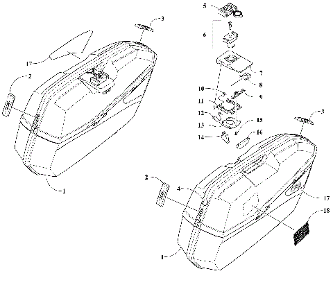 SADDLEBAG ASSEMBLY [111319]