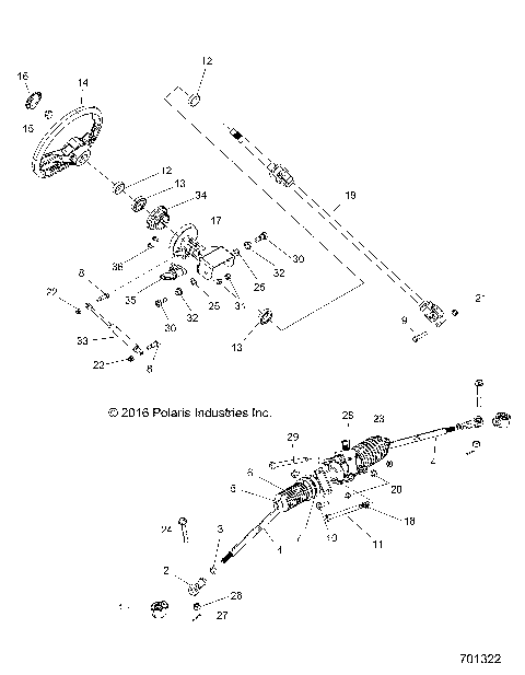 STEERING, STEERING ASM. - Z16VHA57FJ (701322)