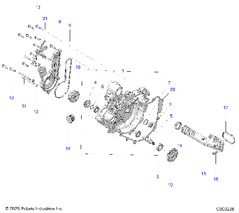 ENGINE, COOLING SYSTEM/WATER PUMP - S26TLF9FSL (C603226)