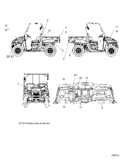 BODY, DECALS - R15RMA57FA (700142)