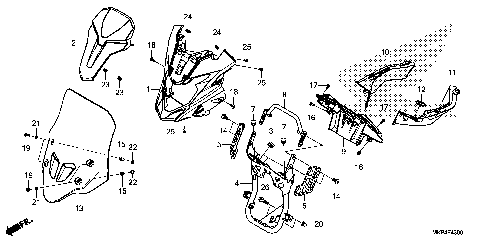 UPPER COVER@WINDSCREEN