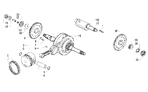 PISTON AND CRANKSHAFT ASSEMBLY [94257]
