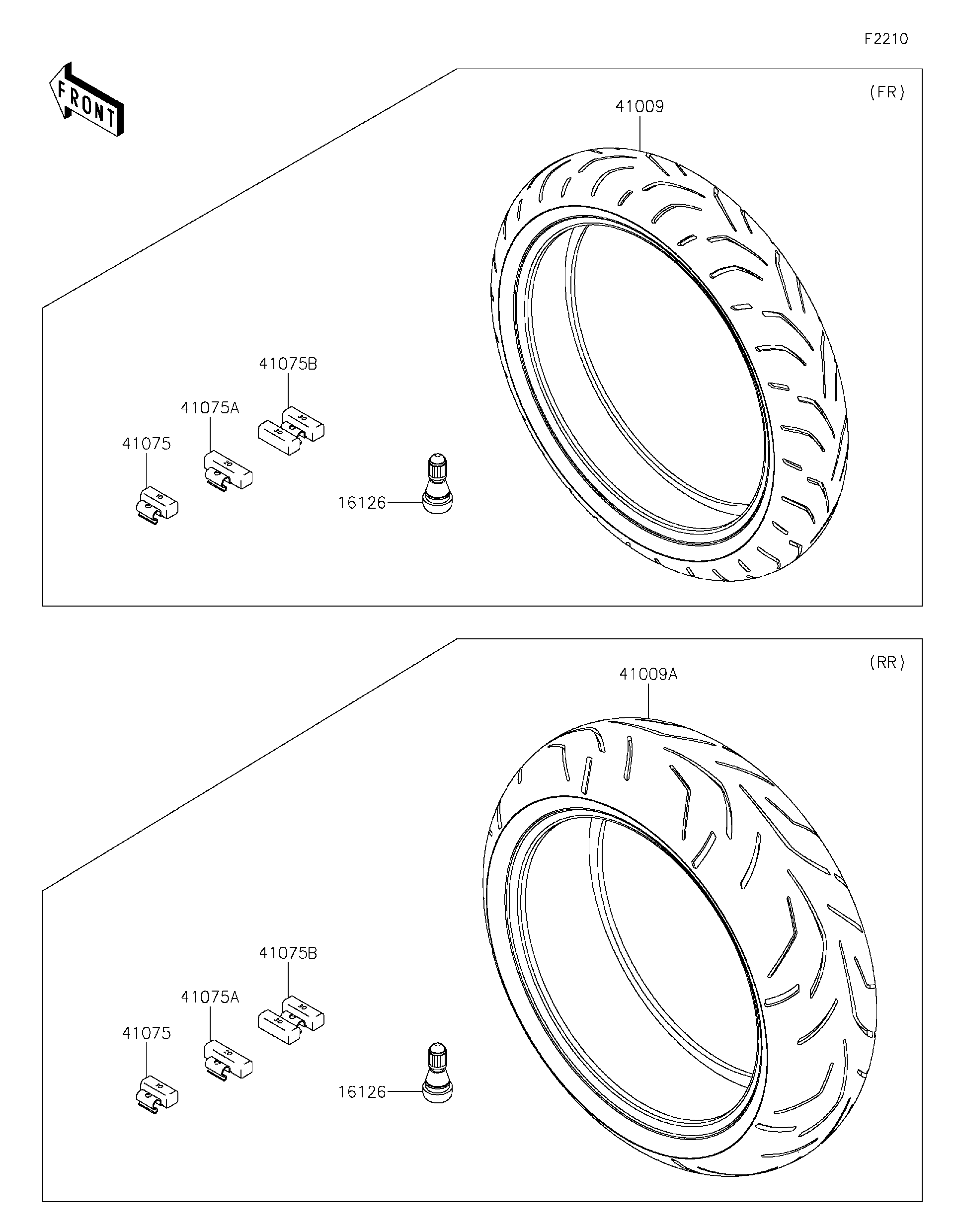 2021 Kawasaki NINJA ZX-14R ABS Tires Motorcycles Parts