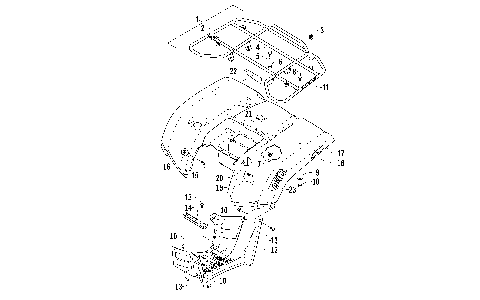 REAR RACK, BODY PANEL, AND FOOTWELL ASSEMBLIES [93176]