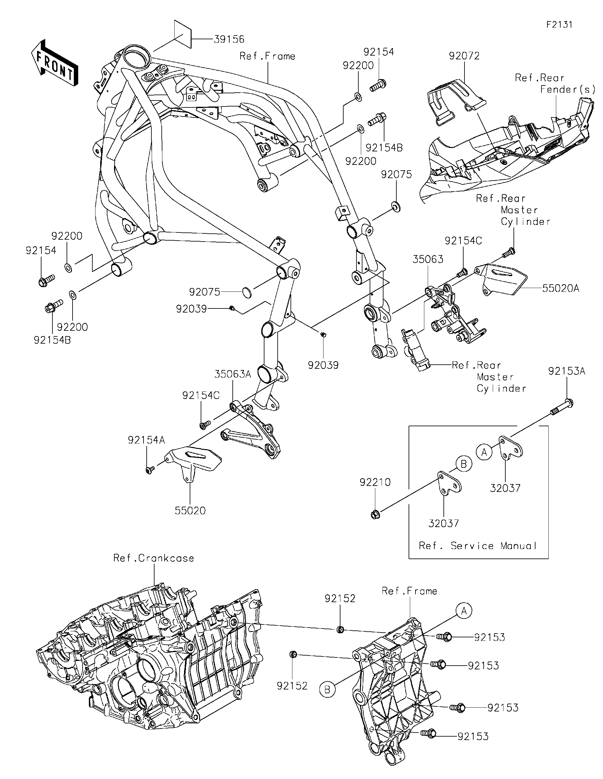 激安/新作 Kawasaki 2018 NINJA Fittings Frame (ZX1000XJFA) CARBON H2™ トイガン