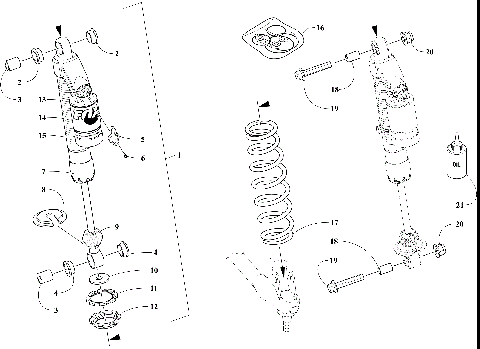 FRONT SUSPENSION SHOCK ABSORBER ASSEMBLY [107176]