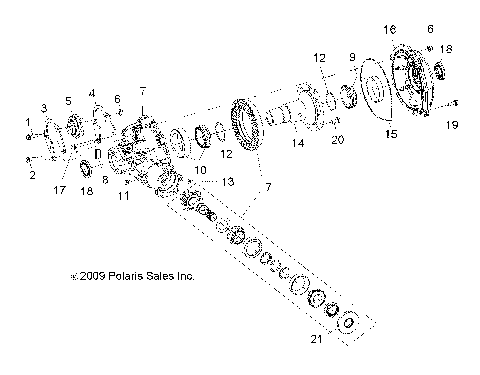 DRIVE TRAIN, GEARCASE, CARRIER, INTL COMP (BUILT 10/15/08 AND BEFORE) - R09VH76 ALL OPTIONS (49RGRGEARCASERR09RZRB)