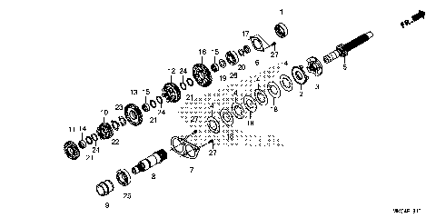 TRANSMISSION (MAINSHAFT)