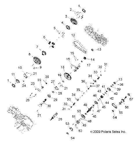 DRIVE TRAIN, MAIN GEARCASE INTERNAL - R10RH45AG/AH/AR (49RGRTRANSINTL10450)