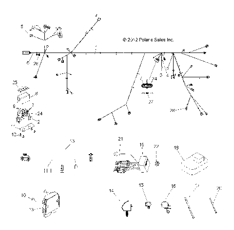 ELECTRICAL, WIRE HARNESS - Z14VE76FX/FI (49RGRHARNESS13RZRSI)