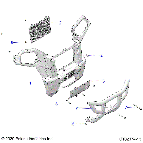 BODY, FRONT BUMPER - A20SVA85A3 (C102374-13)