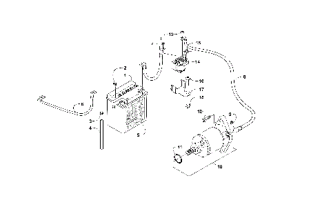 BATTERY AND STARTER ASSEMBLY [301369]