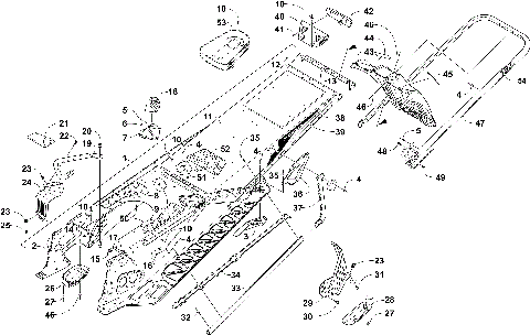 TUNNEL, REAR BUMPER, AND SNOWFLAP ASSEMBLY [106539]