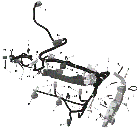 01- ROTAX - Engine Harness And Electronic Module