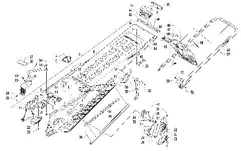 TUNNEL, REAR BUMPER, AND SNOWFLAP ASSEMBLY [95635]