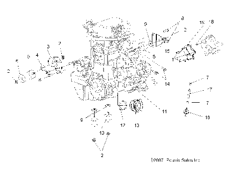 ENGINE, MOUNTING - A08MN76AF/AL/AQ/AR/AS/AT/AX (49ATVENGINEMTG08SP800EFI)