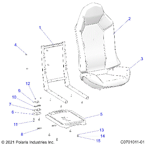 BODY, SEAT ASM. AND SLIDER - Z22A5A87A2(C0701011-01)