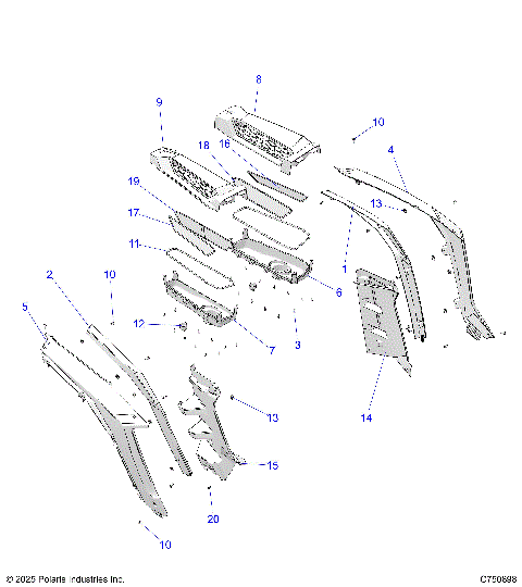 BODY, REAR FENDERS AND BEZELS - Z26NES99A4/B4 (C750898)