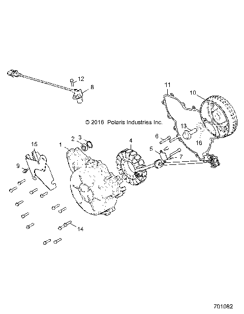 ENGINE, STATOR AND FLYWHEEL - R18RGE99BM/BB/B7/KBS/UB9/UBG (701082)