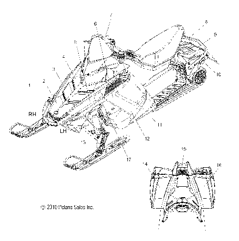 BODY, DECAL, RETRO - S11BP8GSB/GSM/GEM/BE8GSM (49SNOWDECAL11600PRORETRO)