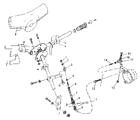 STEERING HURRICANE B974473 and Intl. HURRICANE I974473 (4941044104A014)