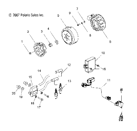 ENGINE, MAGNETO - S08PB6FS/FE (49SNOWMAGNETO086008BALL)