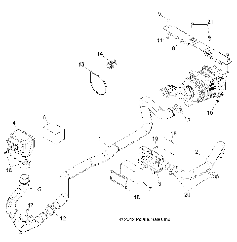 ENGINE, AIR INTAKE - R14RH76AA/76AC/7EAZ (49RGRAIRINTAKE13800MID)