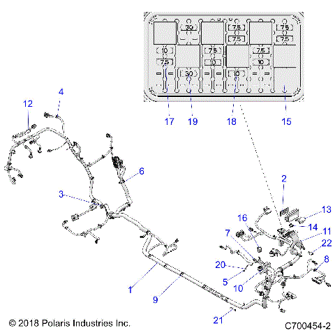 ELECTRICAL, WIRE HARNESS - Z19VPE92AM (C700454-2)