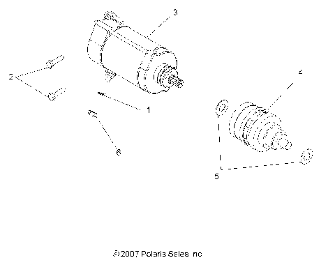 ENGINE, STARTING MOTOR - R09VH76FX (49ATVSTARTER08VISTA)
