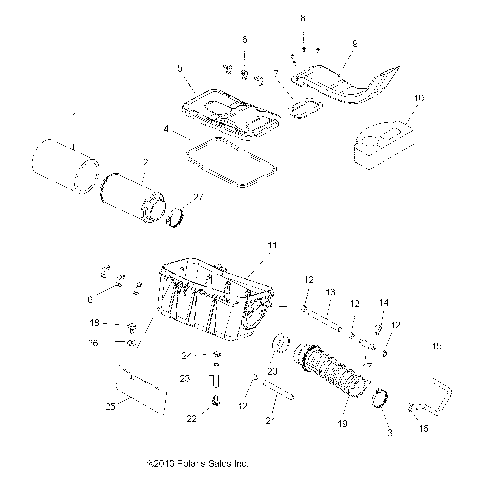 ENGINE, AIR INTAKE SYSTEM - A12MH50FF/FX/FY (49ATVAIRBOX12SP500)