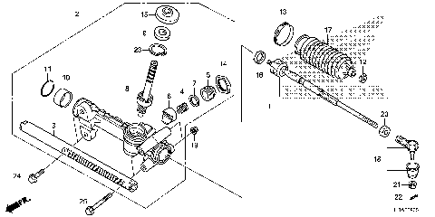 STEERING GEAR BOX@TIE ROD