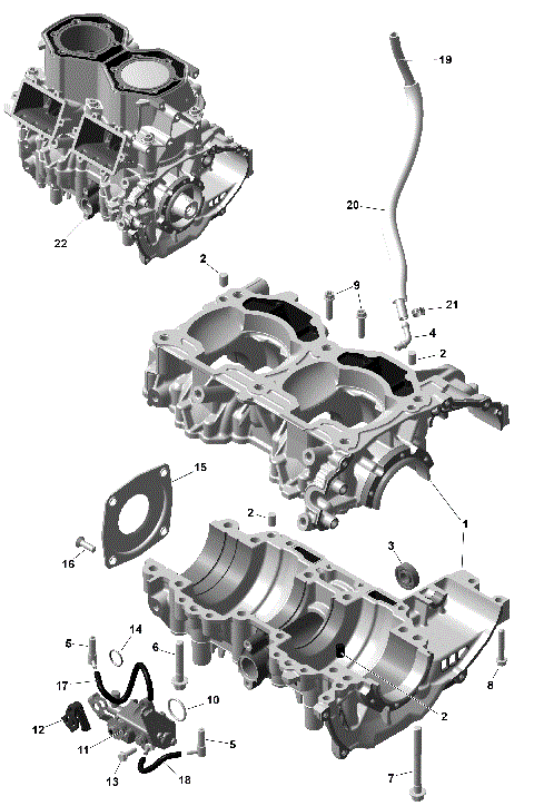 01- ROTAX - Crankcase