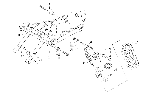 REAR SUSPENSION FRONT ARM ASSEMBLY [95837]
