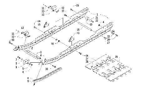 SLIDE RAIL AND TRACK ASSEMBLY [86102]
