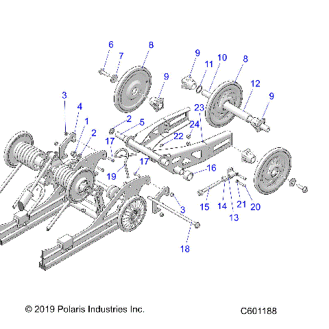 SUSPENSION, REAR, ARTICULATING - S23CFF5TSL (C601188)