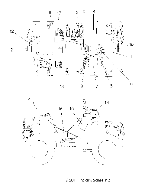 BODY, DECALS - A12DN8EFW (49ATVDECAL12SPTRGEPS850I)