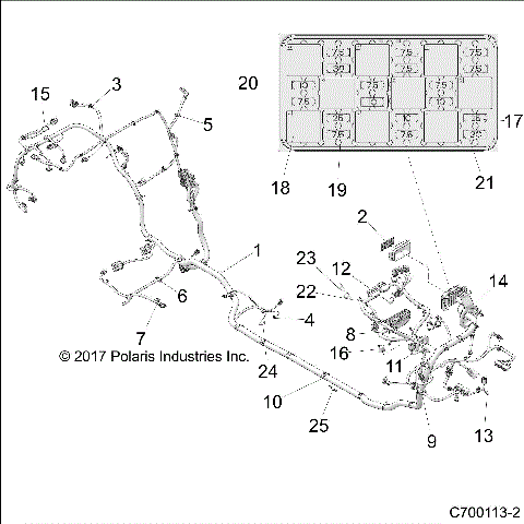 ELECTRICAL, CHASSIS WIRE HARNESS - Z18VFL92BK (C700113-2)