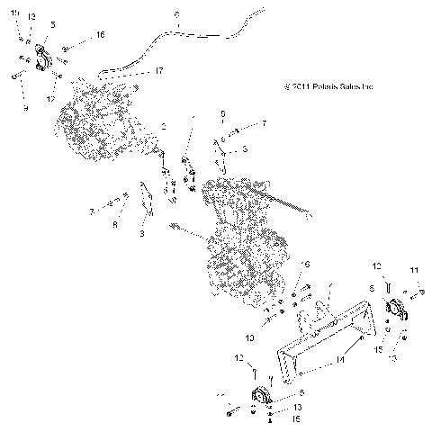 ENGINE, ENGINE and TRANSMISSION MOUNTING - R12VH57AD (49RGRENGINEMTG12RZR570)