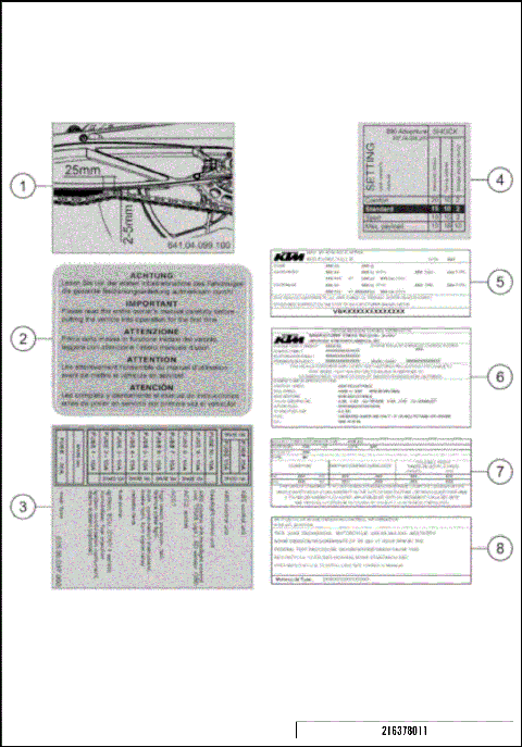 TECHNIC INFORMATION STICKER