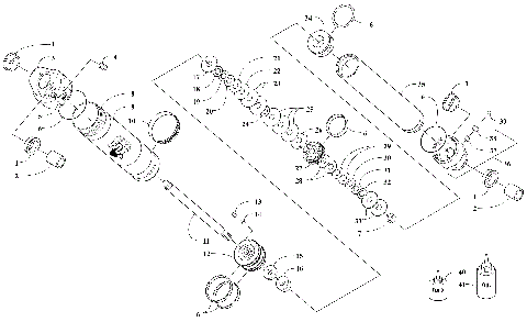REAR SUSPENSION REAR ARM SHOCK ABSORBER [101153]