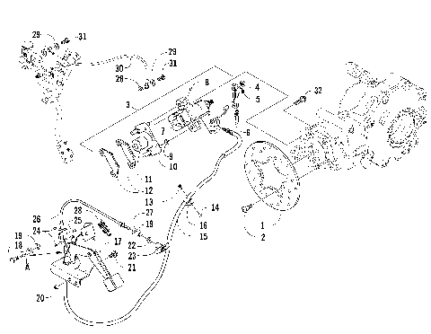 REAR AND PARKING BRAKE ASSEMBLY [84535]