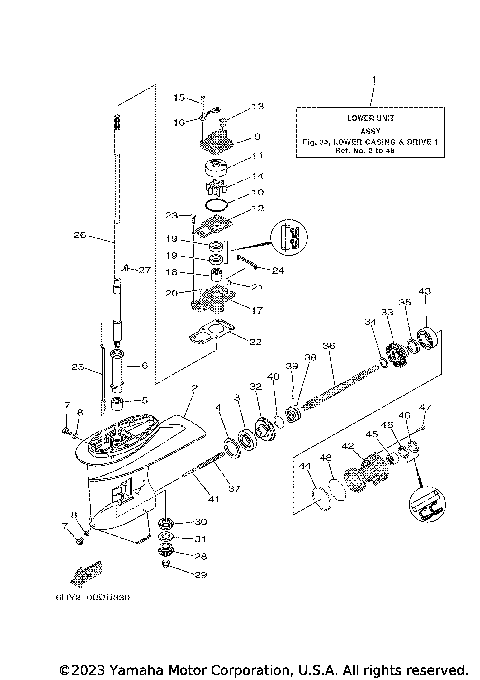LOWER CASING DRIVE 1