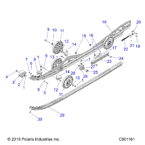 SUSPENSION, RAIL, LH/RH - S21EEC8RS ALL OPTIONS (C601161)
