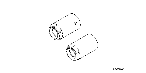 CHROME EXHAUST TIPS (W/GL