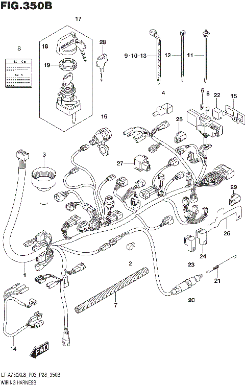 WIRING HARNESS (LT-A750XL8 P28)