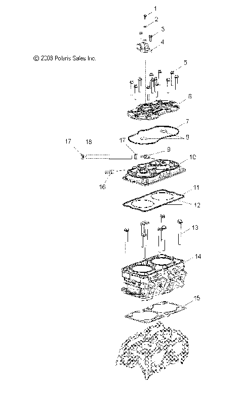 ENGINE, CYLINDER - S09PB8ES/ESL (49SNOWCYLINDER09800SB)