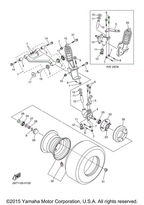 FRONT SUSPENSION & WHEEL